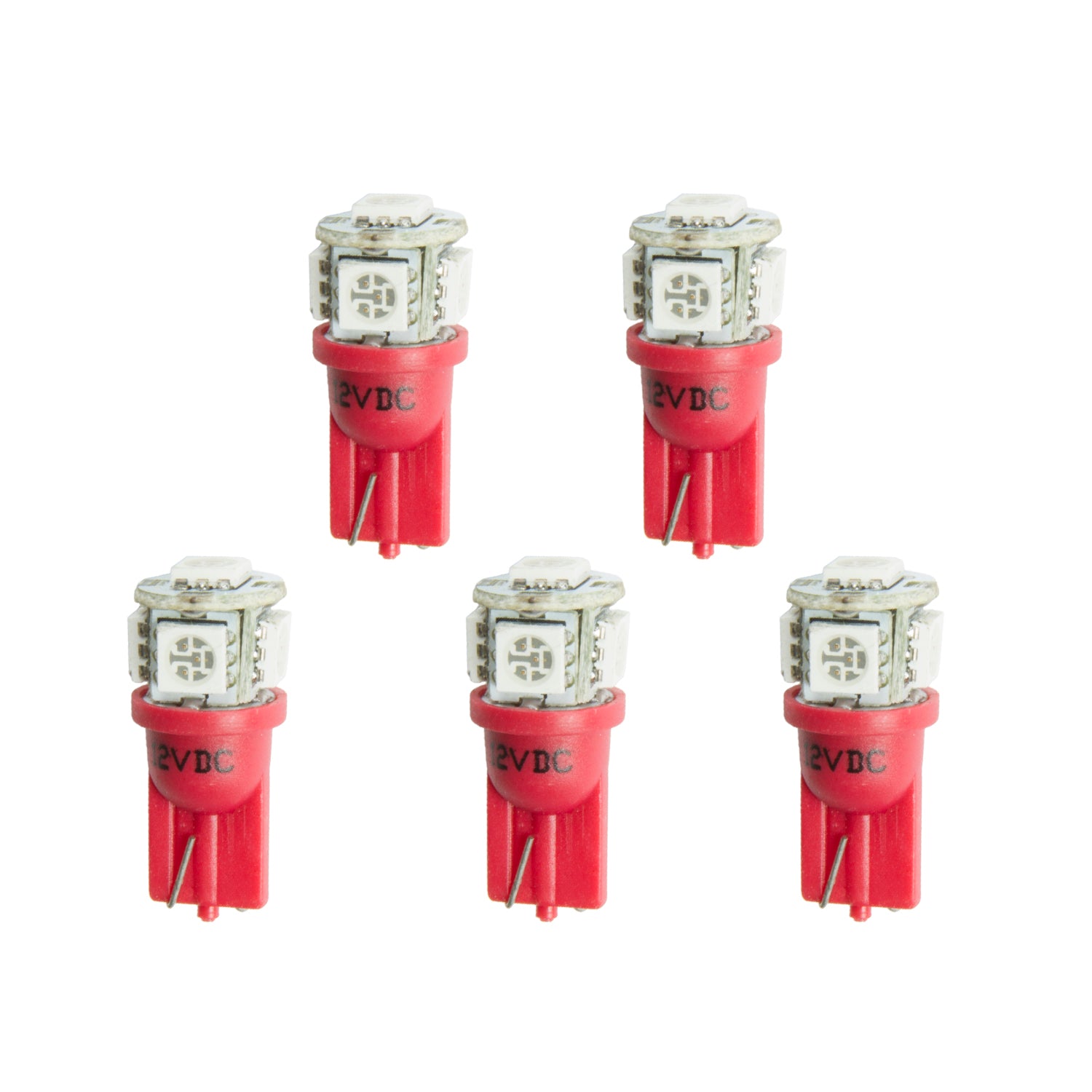 AutoMeter 3284-K - LED BULB, REPLACEMENT, T3 WEDGE, RED, 5 PACK 3