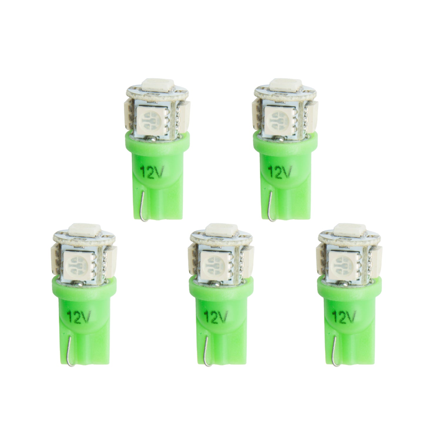 AutoMeter 3285-K - LED BULB, REPLACEMENT, T3 WEDGE, GREEN, 5 PACK 3