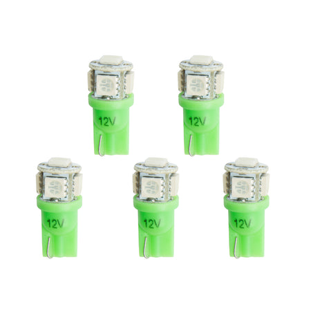 AutoMeter 3285-K - LED BULB, REPLACEMENT, T3 WEDGE, GREEN, 5 PACK 3