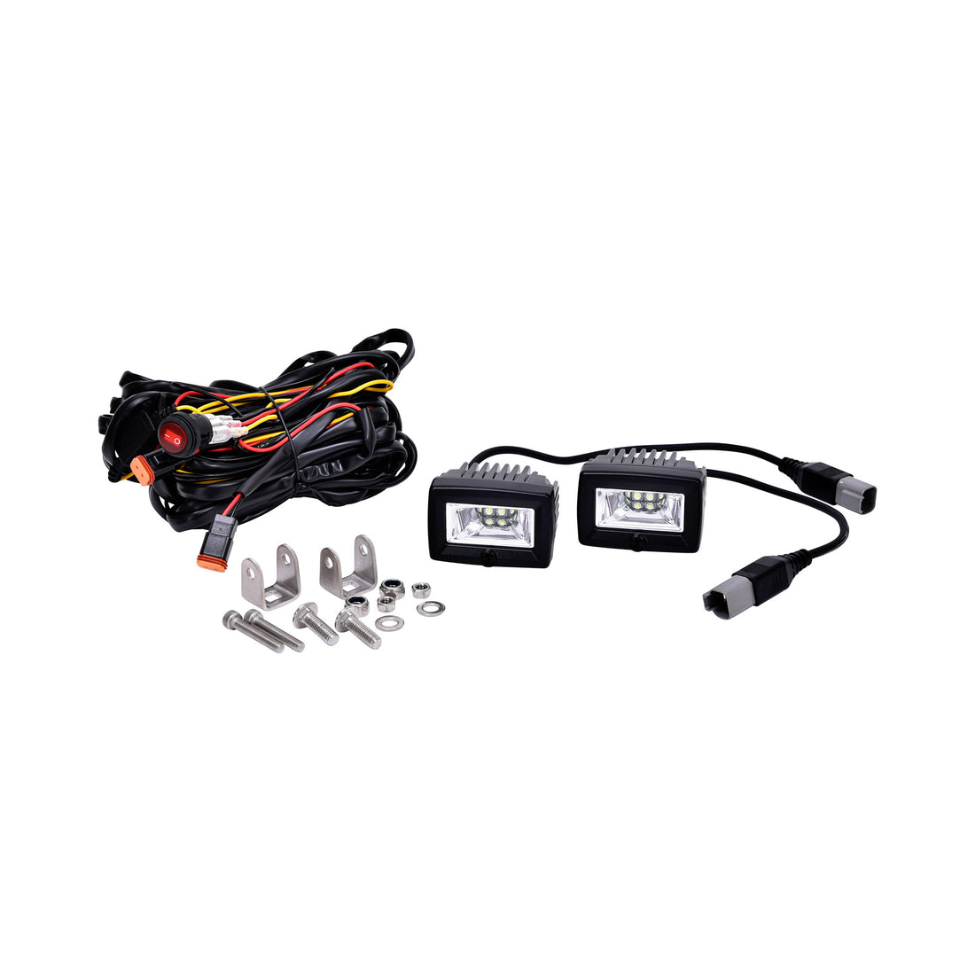 KC HiLiTES 328 - KC C-Series C2 2in LED Area Flood 2-Light System Universal 2