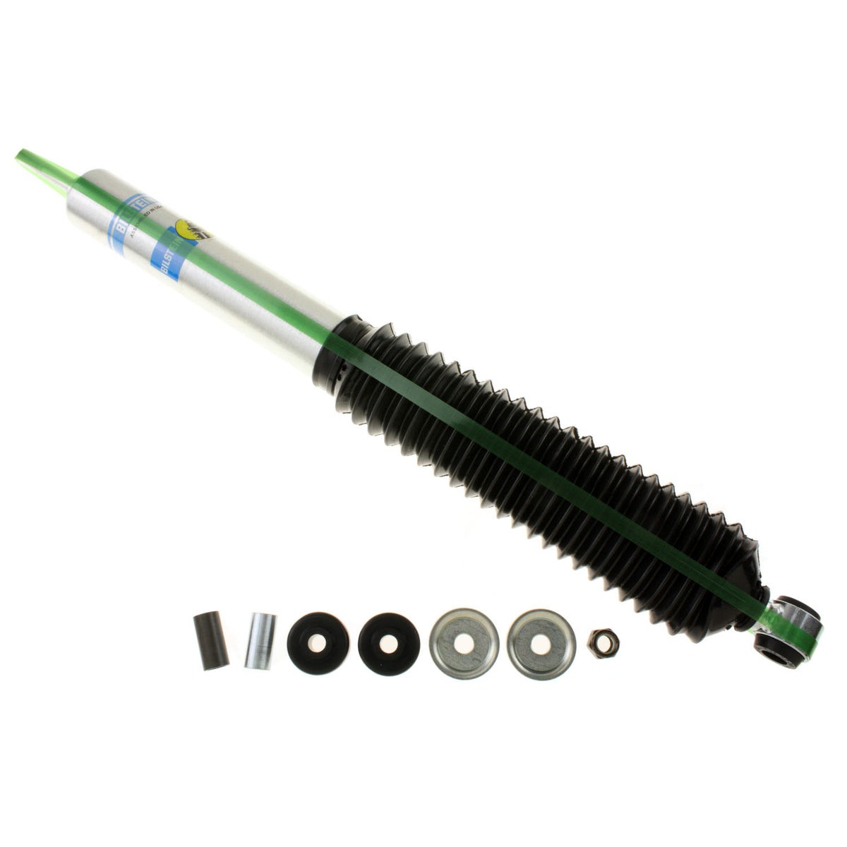 Bilstein 33-230412 - Suspension Shock Absorber Eye 5/8in/Stem Zinc Plated Monotube Non-Adjustable Smooth Body (Non-Coilover) Collapsed Length 15.17 B8 5125 Bilstein 3