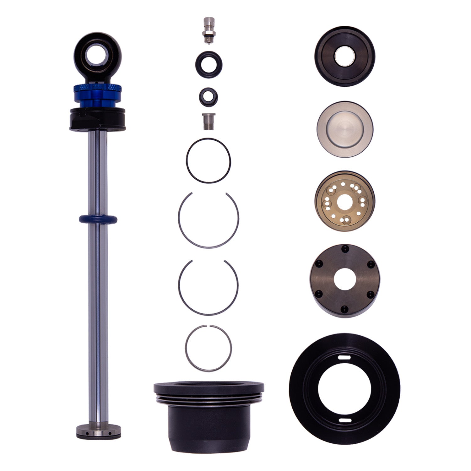 Bilstein 33-344188 - Suspension Shock Absorber XVA-BV 1-Way Adjustable 8 Inch LMSC Rear Monotube Clear Anodized Threaded Body Large Bulb Screw Top (Coilover) XVA Series Bilstein 2