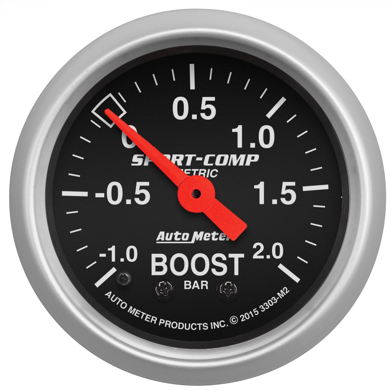 AutoMeter 3303-M2 - GAUGE, VAC/BOOST, 2 1/16", -1 - +2 BAR, MECHANICAL, SPORT-COMP 3