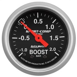 AutoMeter Body AutoMeter 3303-M2 - GAUGE, VAC/BOOST, 2 1/16", -1 - +2 BAR, MECHANICAL, SPORT-COMP