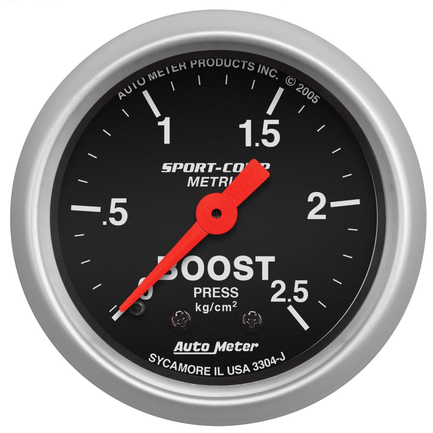 AutoMeter 3304-J - GAUGE, BOOST, 2 1/16", 2.5KG/CM2, MECHANICAL, SPORT-COMP 5
