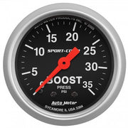 AutoMeter 3304 - GAUGE, BOOST, 2 1/16", 35PSI, MECHANICAL, SPORT-COMP 4