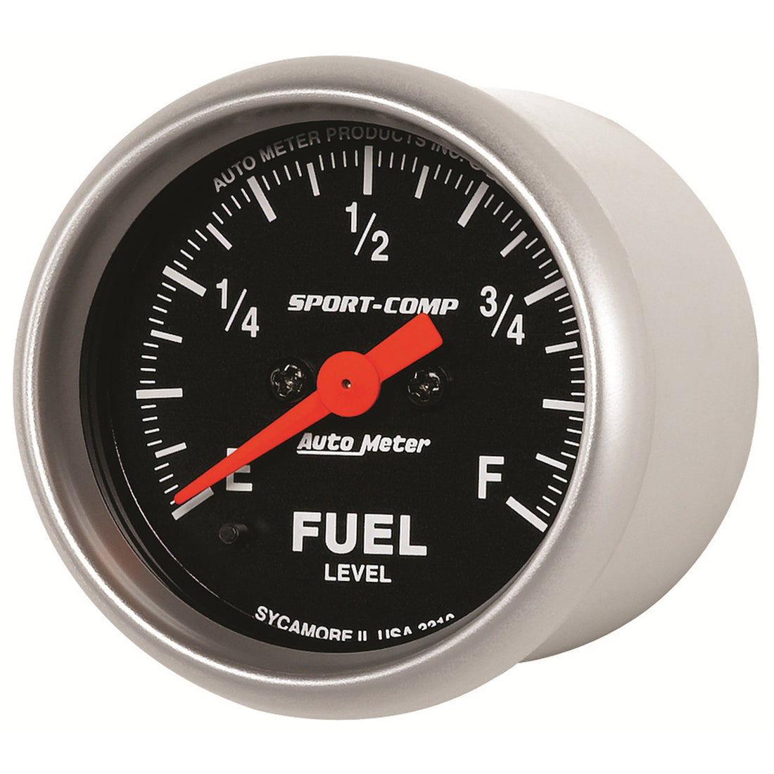 AutoMeter 3310 - GAUGE, FUEL LEVEL, 2 1/16", 0-280O PROGRAMMABLE, SPORT-COMP 4