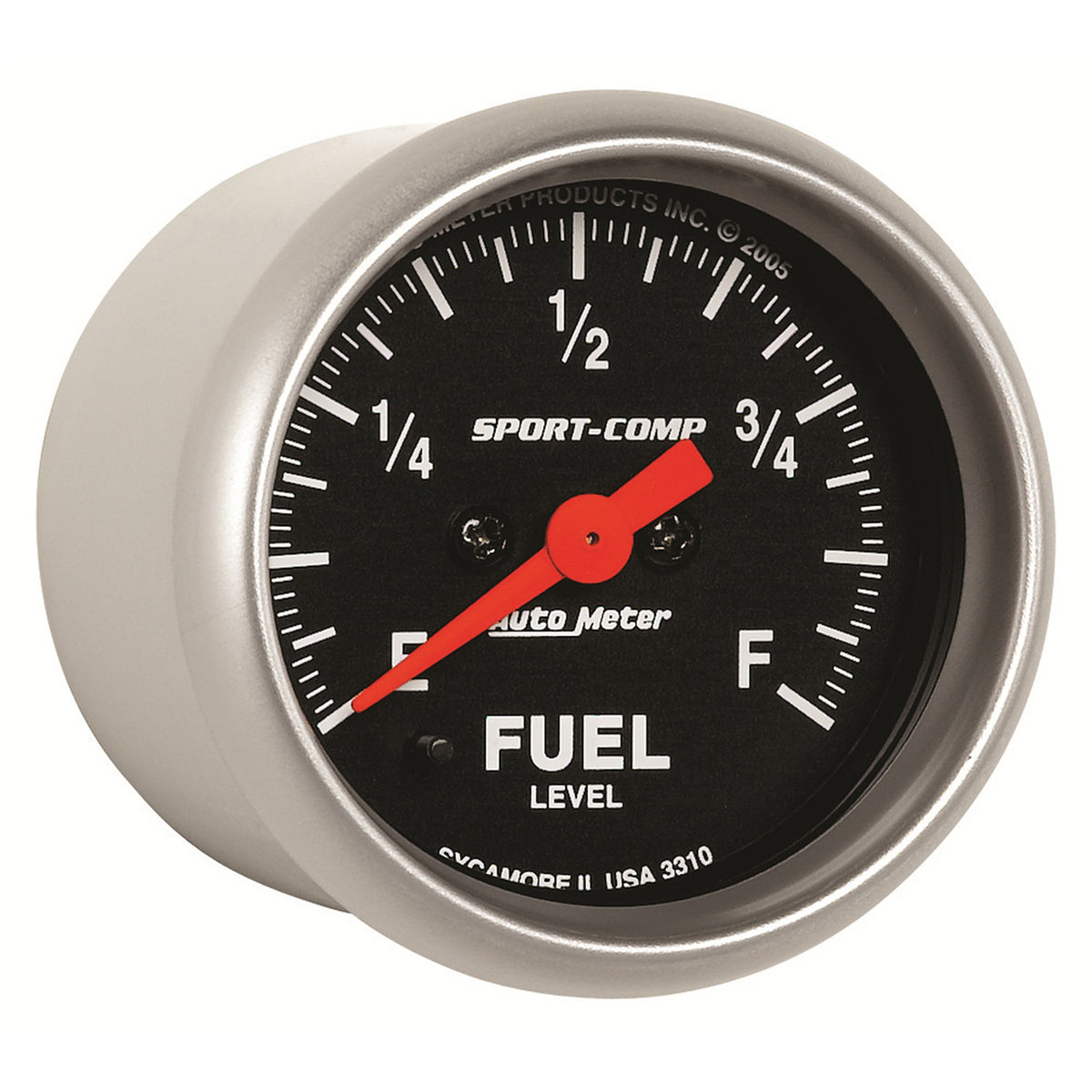 AutoMeter 3310 - GAUGE, FUEL LEVEL, 2 1/16", 0-280O PROGRAMMABLE, SPORT-COMP 5