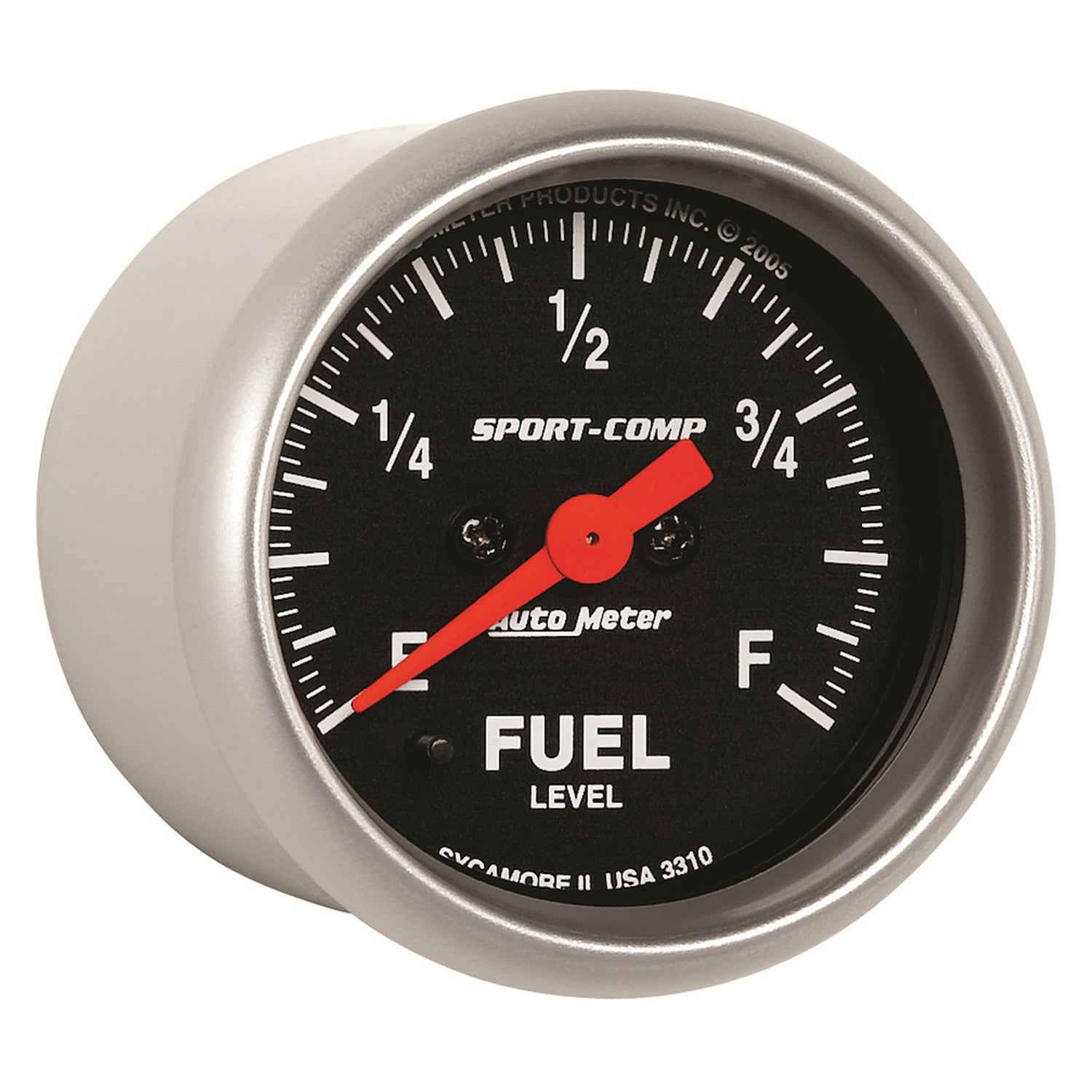 AutoMeter 3310 - GAUGE, FUEL LEVEL, 2 1/16", 0-280O PROGRAMMABLE, SPORT-COMP 5