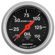 AutoMeter 3323 - GAUGE, OIL PRESSURE, 2 1/16", 150PSI, MECHANICAL, SPORT-COMP 4