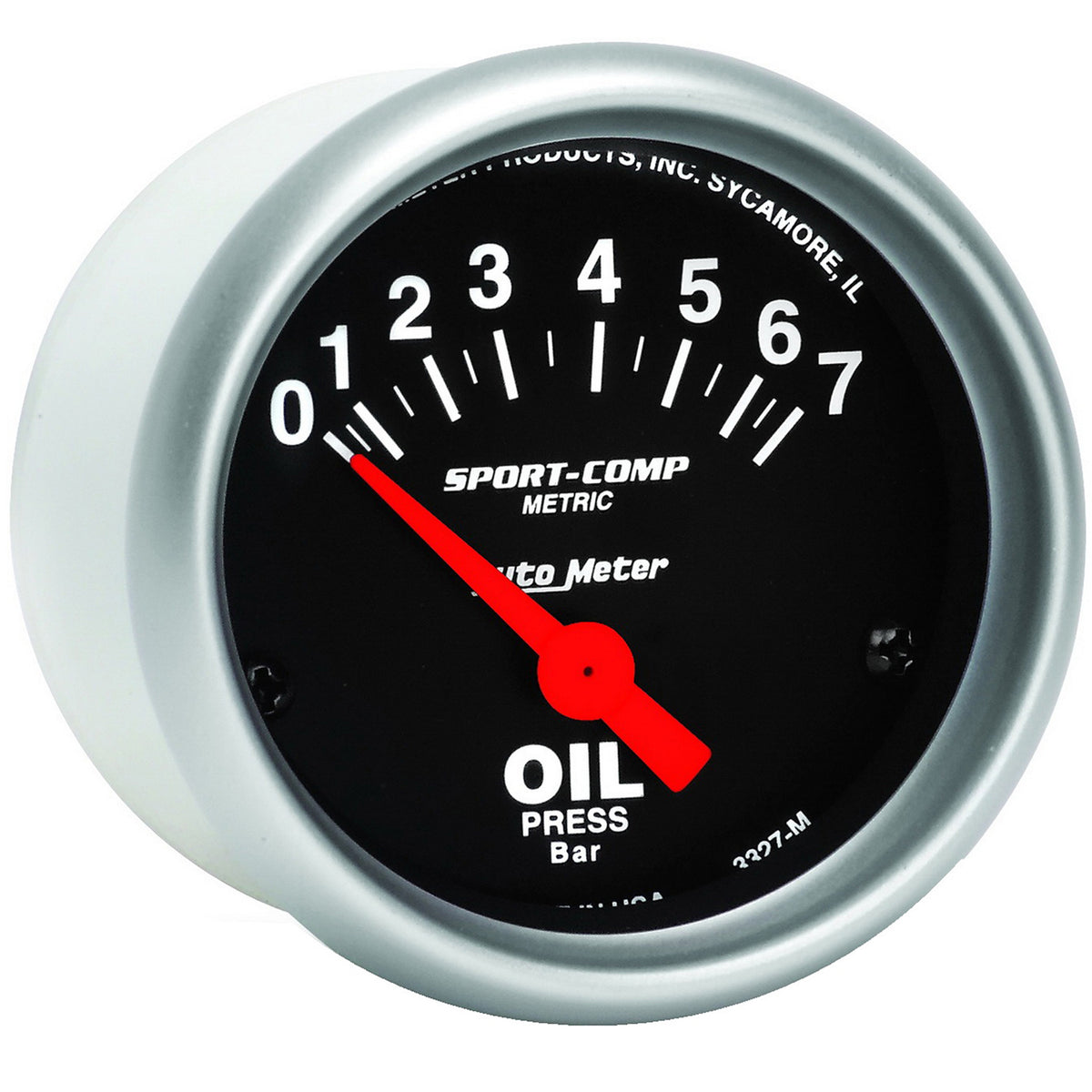 AutoMeter 3327-M - GAUGE, OIL PRESSURE, 2 1/16", 7 BAR, ELECTRIC, SPORT-COMP 5