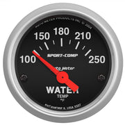 AutoMeter 3337 - GAUGE, WATER TEMP, 2 1/16", 100-250?F, ELECTRIC, SPORT-COMP 3