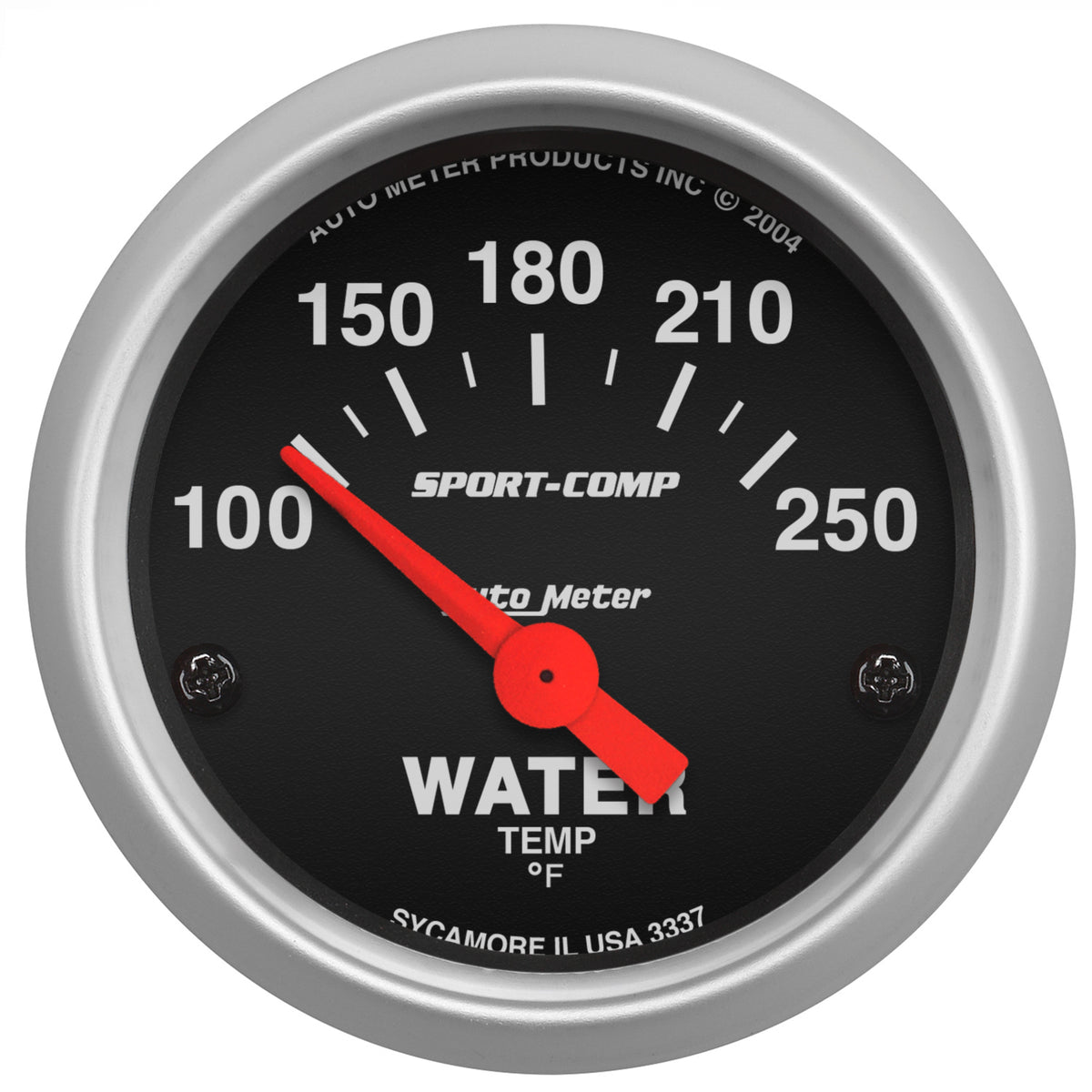 AutoMeter 3337 - GAUGE, WATER TEMP, 2 1/16", 100-250?F, ELECTRIC, SPORT-COMP 3