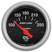 AutoMeter 3347 - GAUGE, OIL TEMP, 2 1/16", 100-250?F, ELECTRIC, SPORT-COMP 4