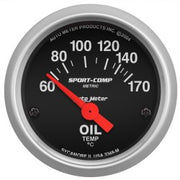 AutoMeter 3348-M - GAUGE, OIL TEMP, 2 1/16", 60-170?F, ELECTRIC, SPORT-COMP 4