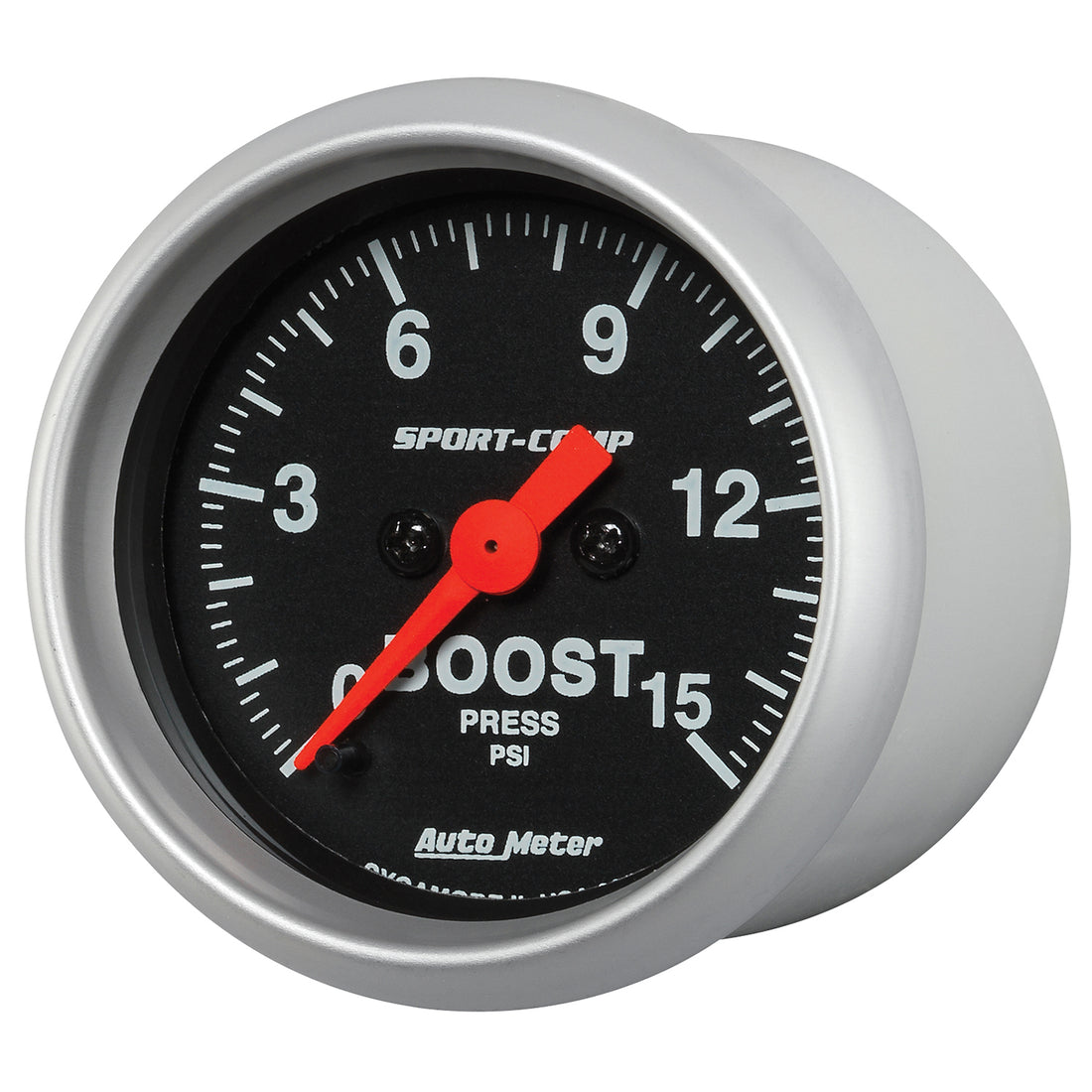 AutoMeter 3350 - GAUGE, BOOST, 2 1/16", 15PSI, DIGITAL STEPPER MOTOR, SPORT-COMP 4