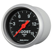 AutoMeter 3350 - GAUGE, BOOST, 2 1/16", 15PSI, DIGITAL STEPPER MOTOR, SPORT-COMP 4