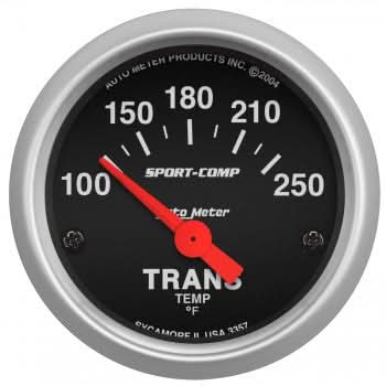 AutoMeter 3357 - GAUGE, TRANSMISSION TEMP, 2 1/16", 100-250?F, ELECTRIC, SPORT-COMP 4