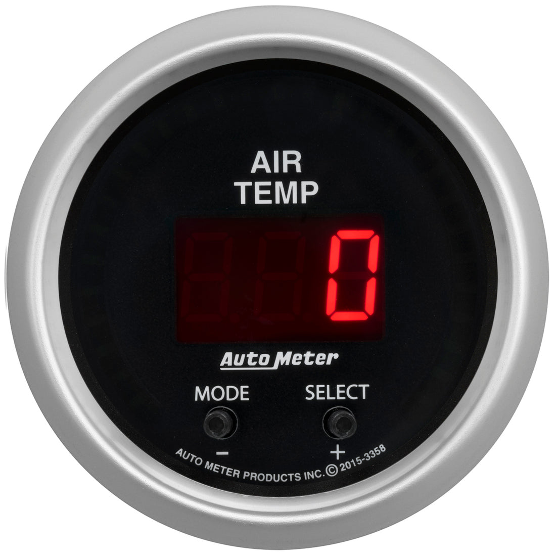 AutoMeter 3358 - GAUGE, AIR TEMP, DUAL, 2 1/16", 0-300?F, DIGITAL, SPORT-COMP 3
