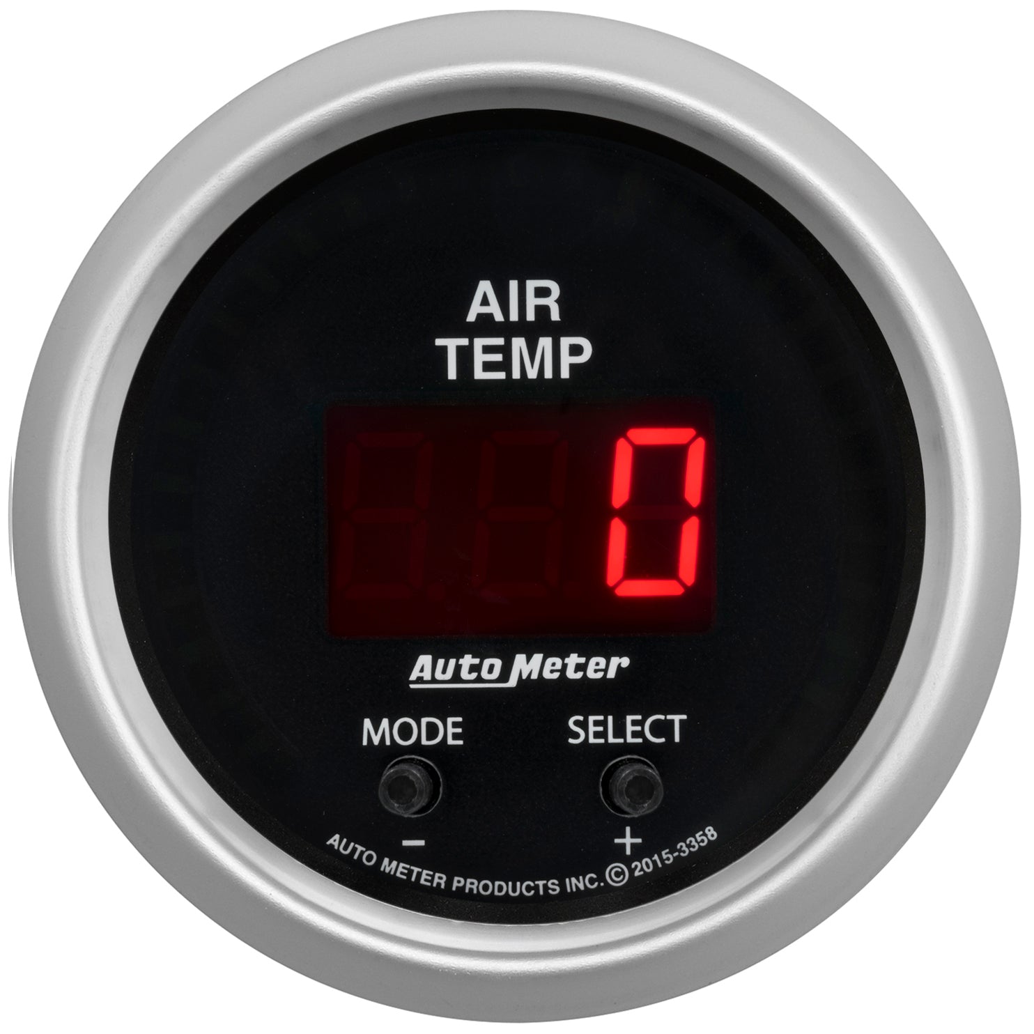 AutoMeter 3358 - GAUGE, AIR TEMP, DUAL, 2 1/16", 0-300?F, DIGITAL, SPORT-COMP 3