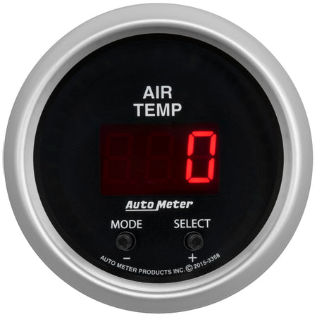 AutoMeter 3358 - GAUGE, AIR TEMP, DUAL, 2 1/16", 0-300?F, DIGITAL, SPORT-COMP 3