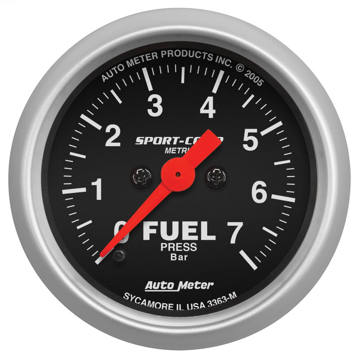 AutoMeter 3363-M - GAUGE, FUEL PRESSURE, 2 1/16", 7BAR, DIGITAL STEPPER MOTOR, SPORT-COMP 3