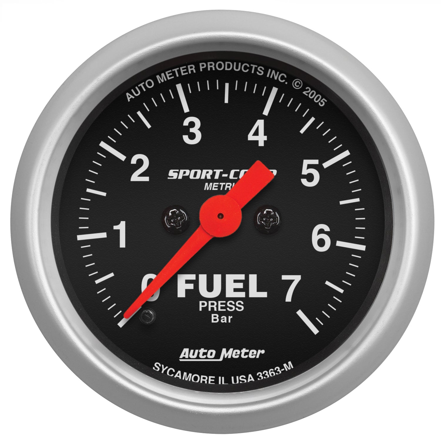 AutoMeter 3363-M - GAUGE, FUEL PRESSURE, 2 1/16", 7BAR, DIGITAL STEPPER MOTOR, SPORT-COMP 3