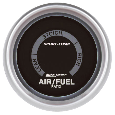AutoMeter 3375 - GAUGE, AIR/FUEL RATIO-NARROWBAND, 2 1/16", LEAN-RICH, LED ARRAY, SPORT-COMP 3