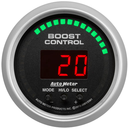 AutoMeter 3381 - GAUGE, BOOST CONTROLLER, 2 1/16", 30INHG-30PSI, INCL. SOLENOID, DIGITAL, SC 3