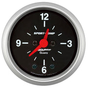 AutoMeter 3385 - GAUGE, CLOCK, 2 1/16", 12HR, ANALOG, SPORT-COMP 3