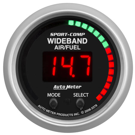 AutoMeter 3397 - GAUGE, AIR/FUEL RATIO-PRO PLUS, 2 1/16", 10:1-20:1, DIGITAL W/ PK & WRN, SC 3