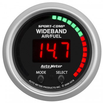 AutoMeter 3397 - GAUGE, AIR/FUEL RATIO-PRO PLUS, 2 1/16", 10:1-20:1, DIGITAL W/ PK & WRN, SC 4
