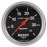 AutoMeter 3404 - GAUGE, BOOST, 2 5/8", 35PSI, MECHANICAL, SPORT-COMP 4
