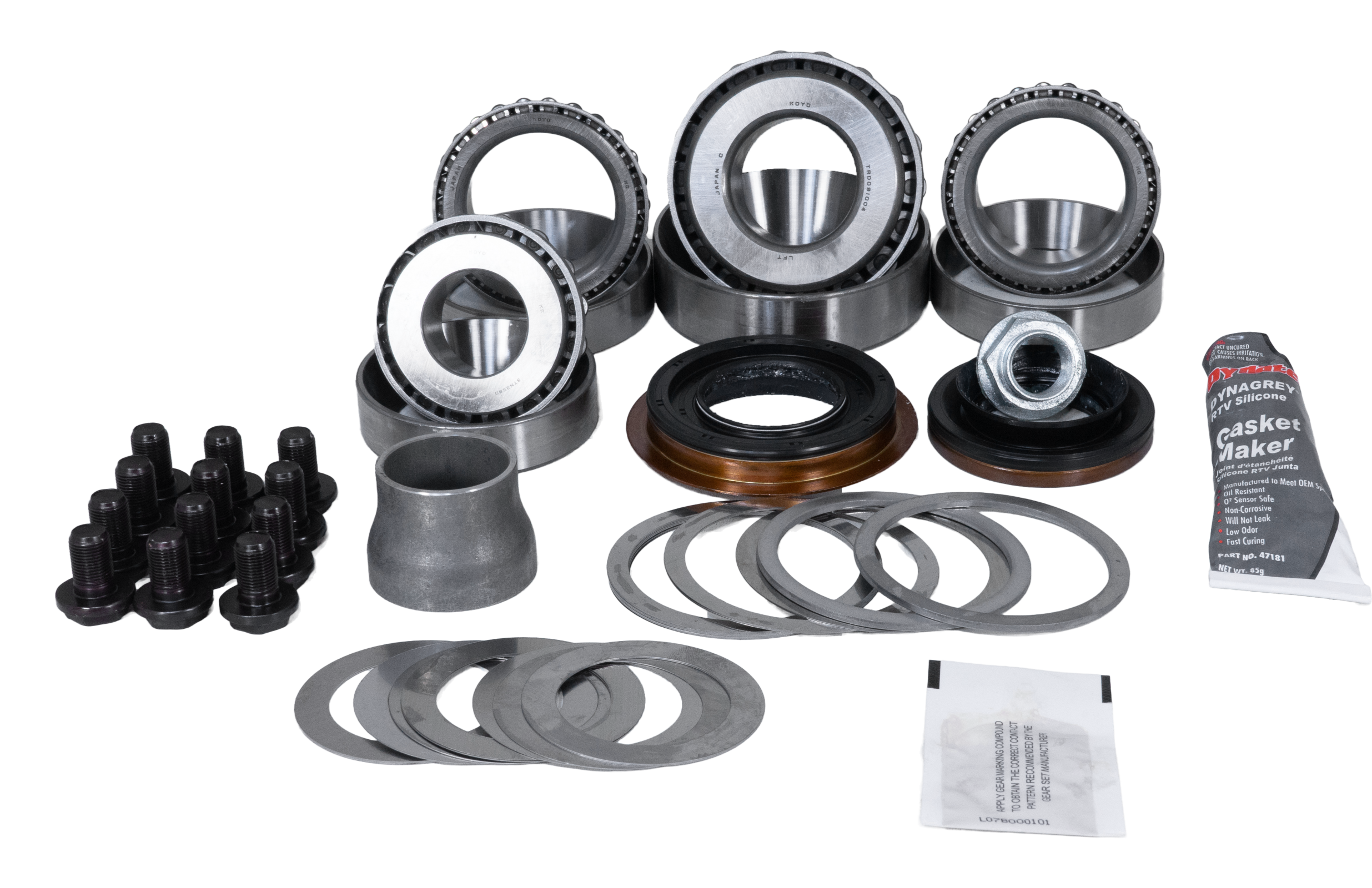 Revolution Gear 35-2062 - Toyota 8 Inch Rear Axle 2016-23 Tacoma Ring and Pinion Master Install Kit Revolution Gear
