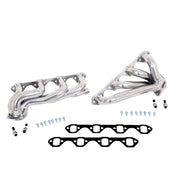 BBK Performance Parts 35110 - 1987-1995 FORD F150 351W 1-5/8 SHORTY EXHAUST HEADERS (POLISHED SILVER CERAMIC) 1