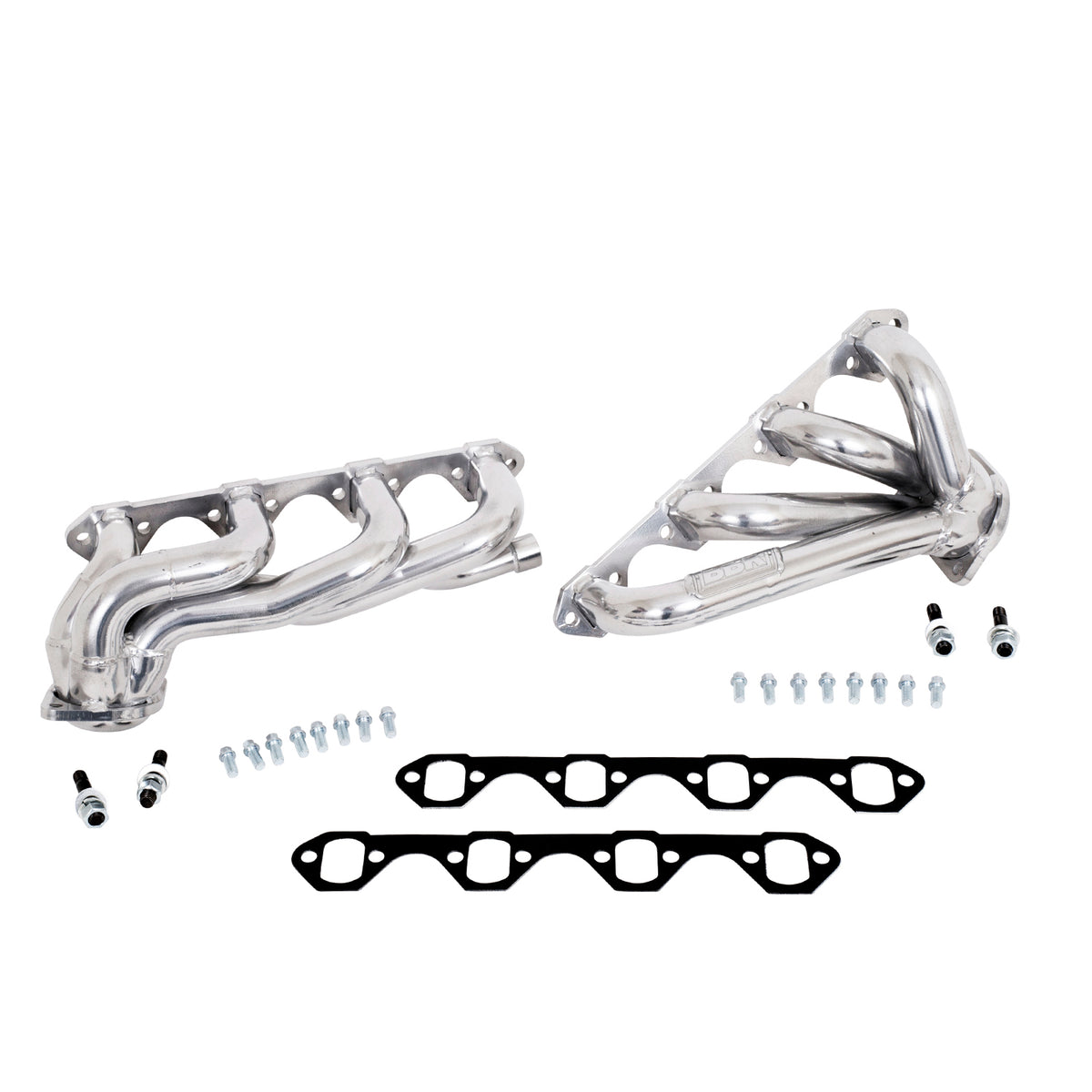 BBK Performance Parts 35110 - 1987-1995 FORD F150 351W 1-5/8 SHORTY EXHAUST HEADERS (POLISHED SILVER CERAMIC) 1
