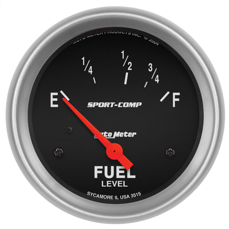 AutoMeter 3515 - GAUGE, FUEL LEVEL, 2 5/8", 73OE TO 10OF, ELEC, SPORT-COMP 3