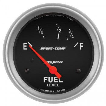 AutoMeter 3515 - GAUGE, FUEL LEVEL, 2 5/8", 73OE TO 10OF, ELEC, SPORT-COMP 4