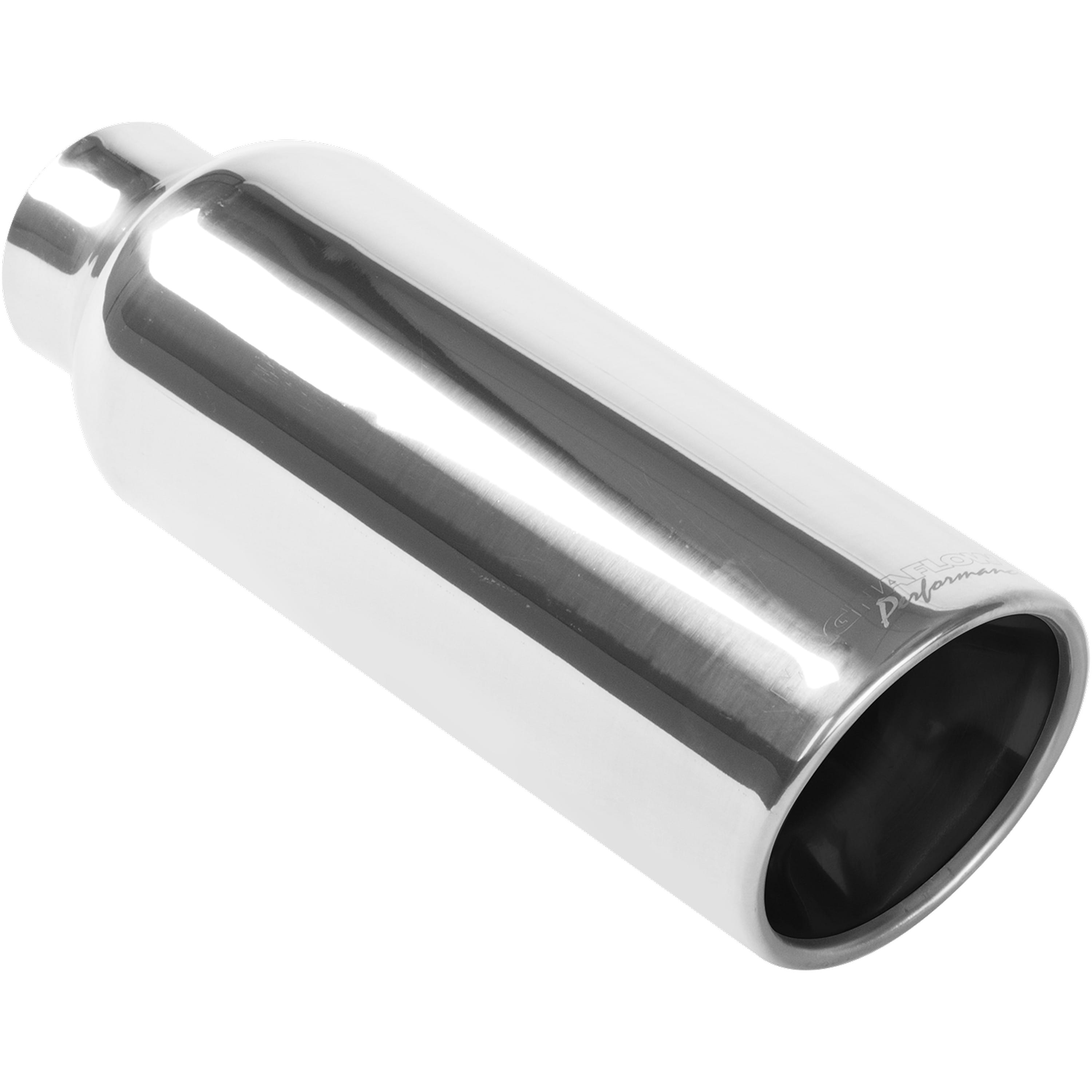 MagnaFlow Exhaust Products Exhaust MagnaFlow Exhaust Products 35173 - Single Exhaust Tip - 2.25in. Inlet/4in. Outlet