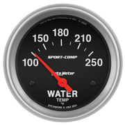 AutoMeter 3531 - GAUGE, WATER TEMP, 2 5/8", 100-250?F, ELECTRIC, SPORT-COMP 3