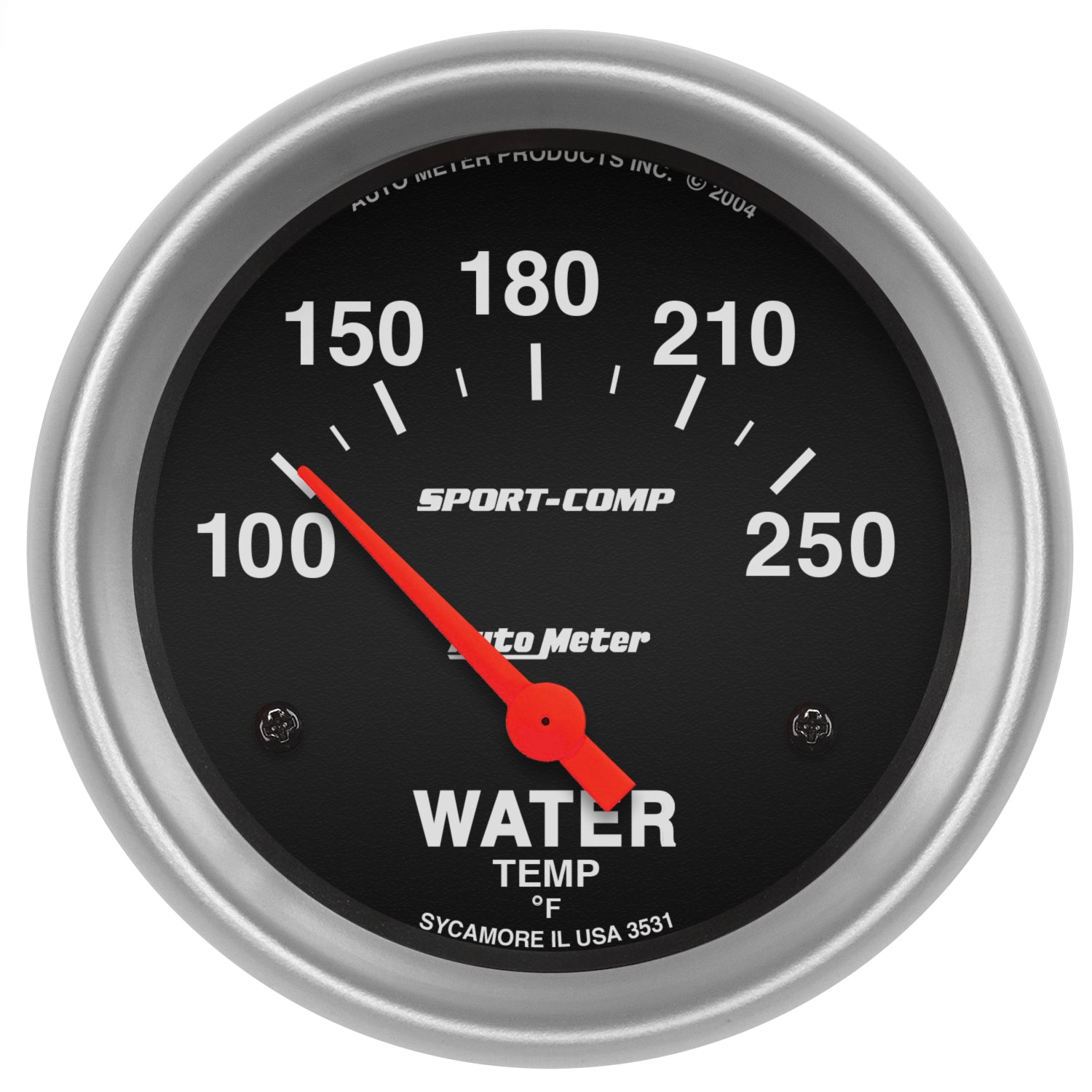 AutoMeter 3531 - GAUGE, WATER TEMP, 2 5/8", 100-250?F, ELECTRIC, SPORT-COMP 3