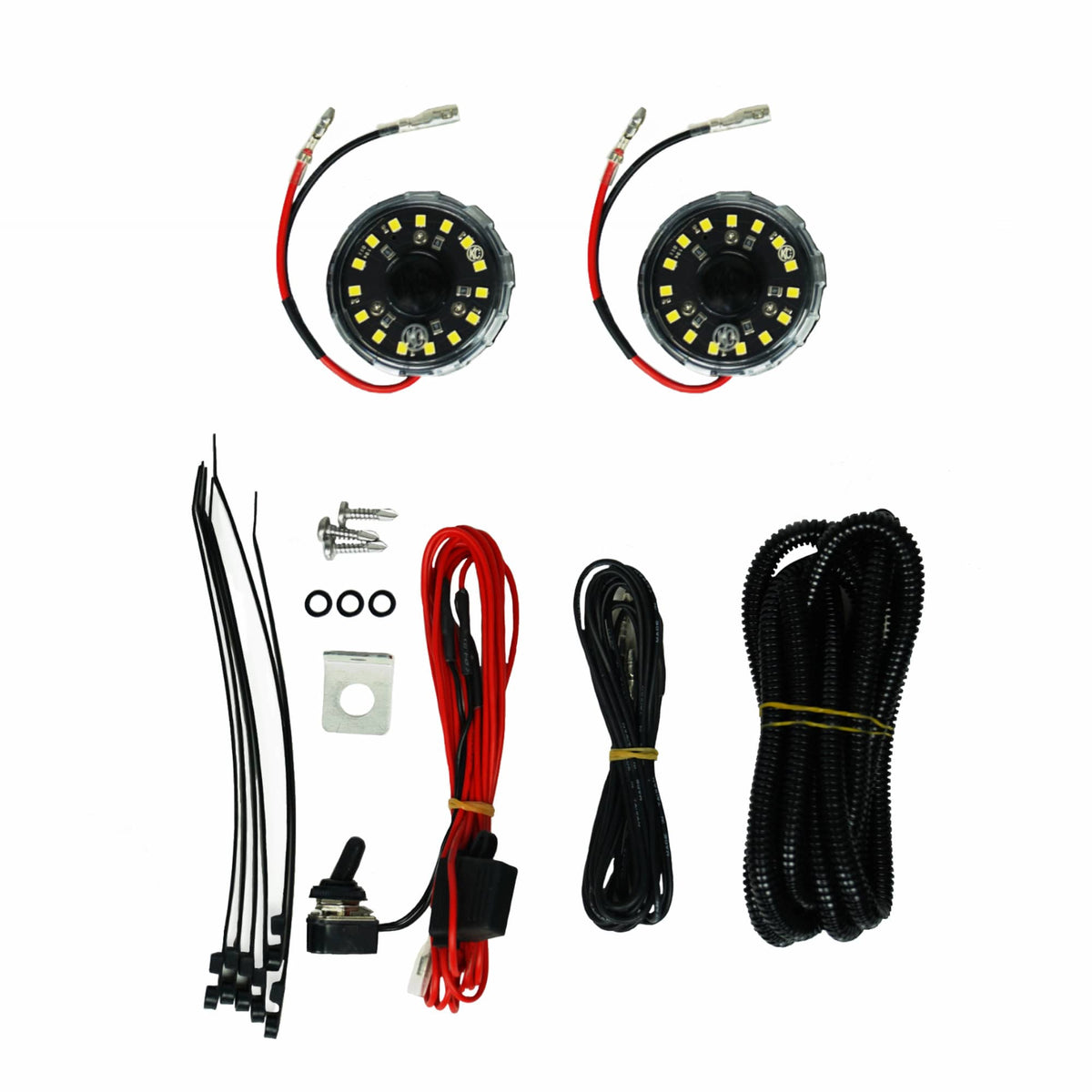 KC HiLiTES Electrical Lighting and Body KC HiLiTES 355 - KC Cyclone V2 LED Under Hood 2-Light System Universal