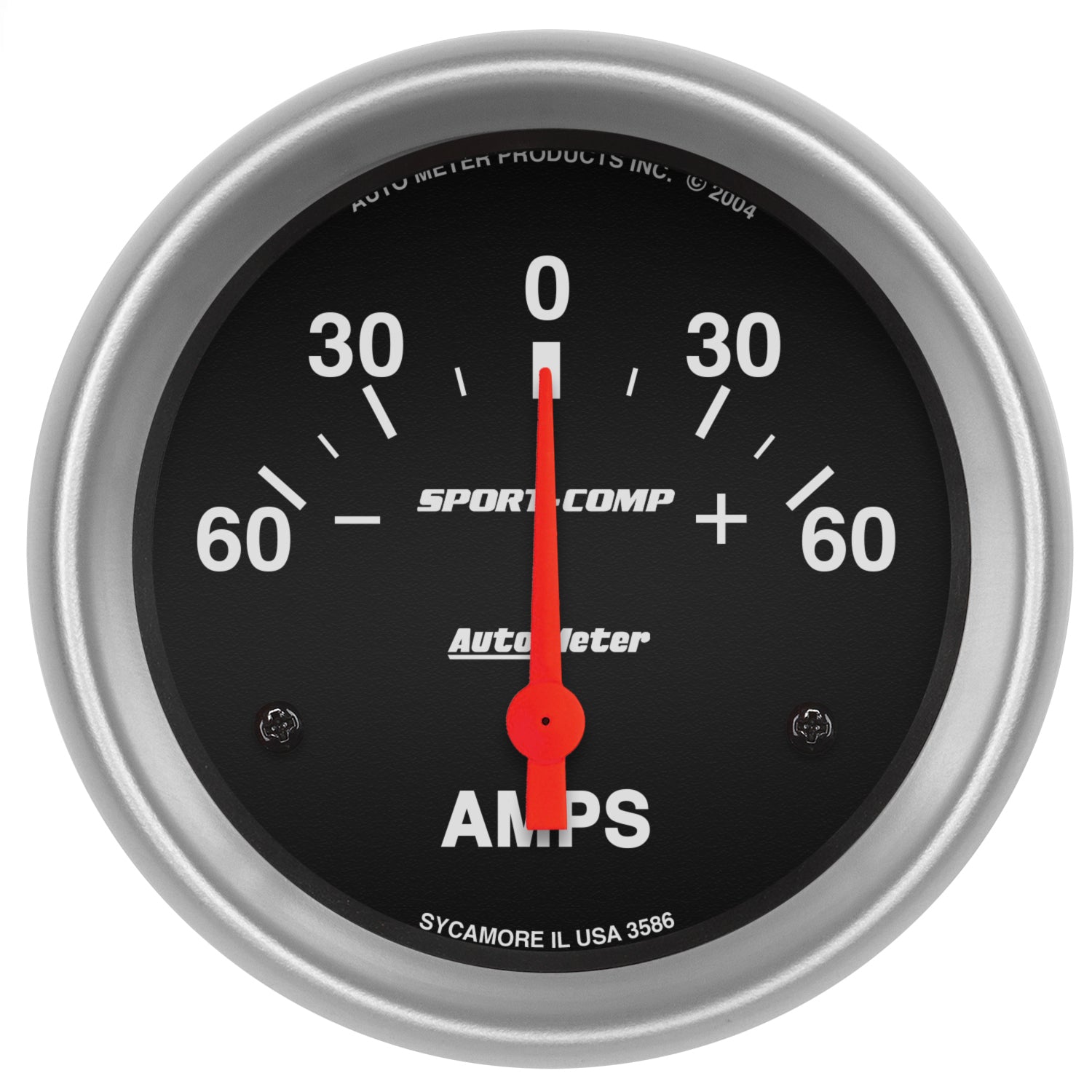 AutoMeter 3586 - GAUGE, AMMETER, 2 5/8", 60A, ELECTRIC, SPORT-COMP 3
