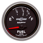 AutoMeter 3615 - GAUGE, FUEL LEVEL, 2 1/16", 73OE TO 10OF, ELEC, SPORT-COMP II 3