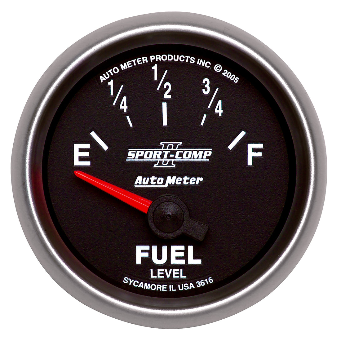 AutoMeter 3616 - GAUGE, FUEL LEVEL, 2 1/16", 240OE TO 33OF, ELEC, SPORT-COMP II