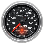 AutoMeter 3658 - GAUGE, TRANS TEMP, 2 1/16", 100-260?F, STEPPER MOTOR W/PEAK & WRN, SPORT-COMP II 3