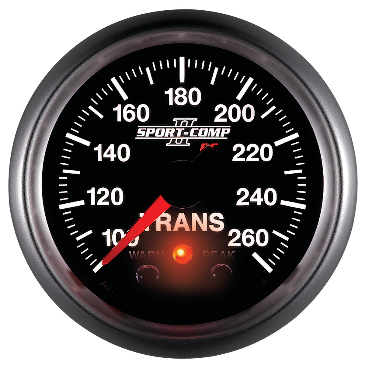 AutoMeter 3658 - GAUGE, TRANS TEMP, 2 1/16", 100-260?F, STEPPER MOTOR W/PEAK & WRN, SPORT-COMP II 5