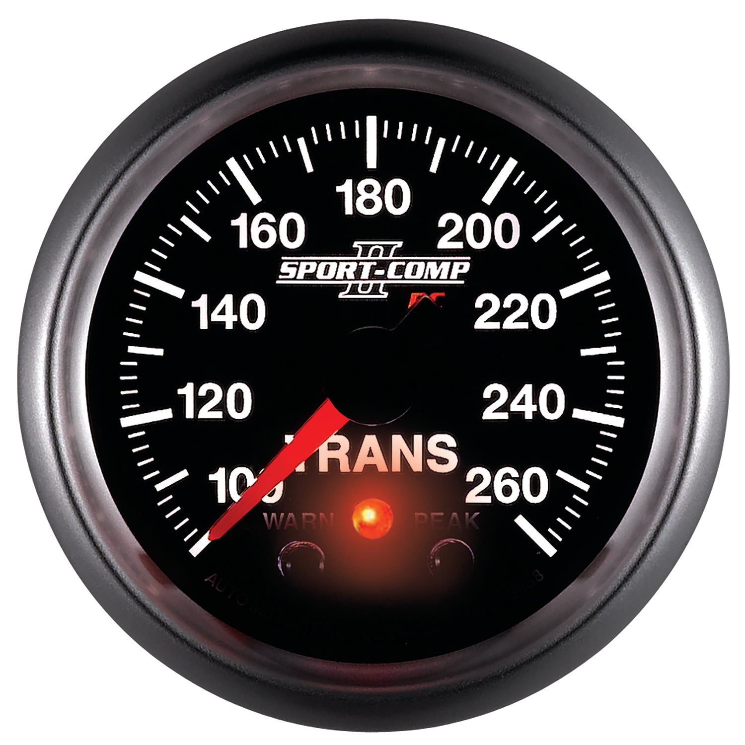 AutoMeter 3658 - GAUGE, TRANS TEMP, 2 1/16", 100-260?F, STEPPER MOTOR W/PEAK & WRN, SPORT-COMP II 5