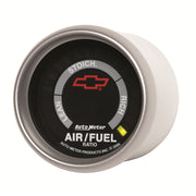 AutoMeter 3675-00406 - GAGE, A/F RATIO-NRRWBND, 2 1/16", LEAN-RICH, LED ARRY, CHEVY RED BOWTIE, BLACK 4