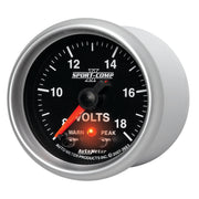 AutoMeter 3683 - GAUGE, VOLTMETER, 2 1/16", 18V, DIGITAL STEPPER MOTOR W/PK & WRN, SPORT-COMP II 4